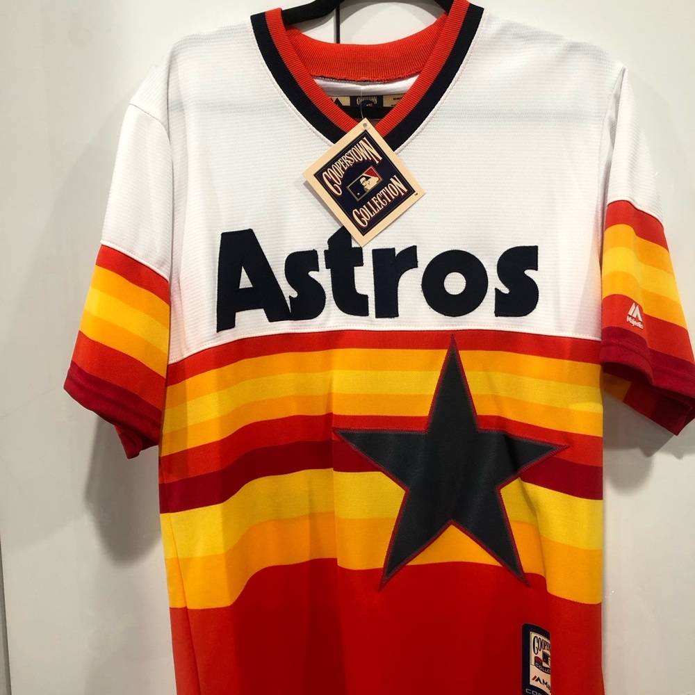 Brand NEW Majestic Cooperstown Collection Houston Astros Jersey Mens Medium